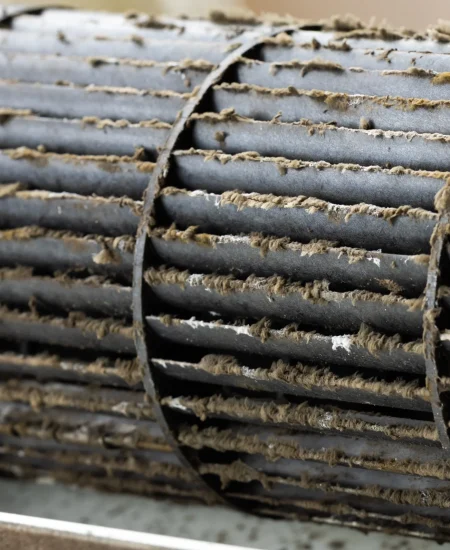 Furnace & AC Coil Cleaning - Example of a dirty drum