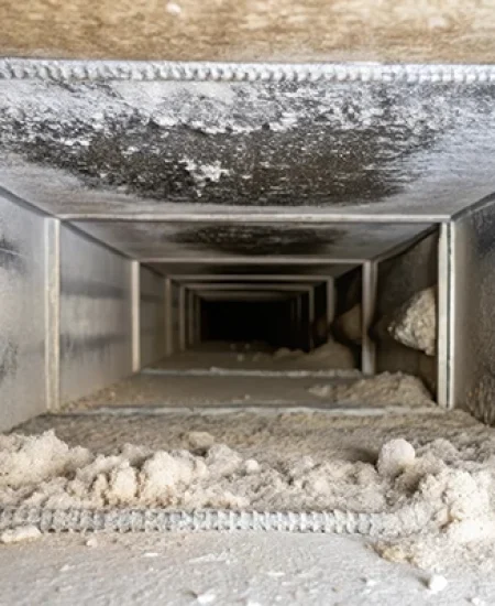 NOCO Air Duct Cleaning - example of dirty air ducts
